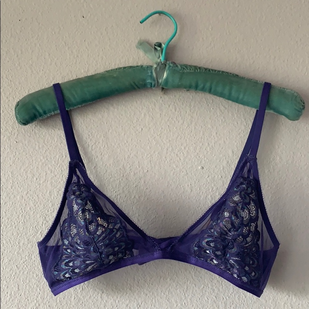 Savage x Fenty sparkle lace bralette